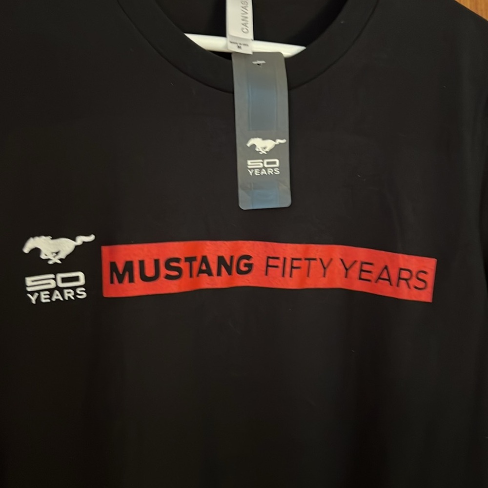 Ford Motor Co Mustang Pony Muscle Car Fifty Years T-Shirt Medium (New) - Picture 2 of 5